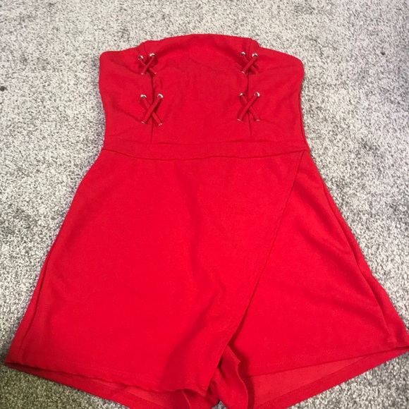 Charlotte Russe Pants - Charolette Russe Red romper.